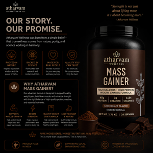 Mass Gainer with Creatine – Chocolate | 1134 Calories, 45g Protein per Serving, 2.75kg
