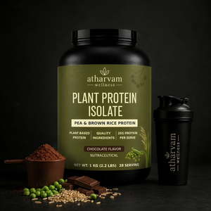 Plant Protein Isolate – Pea & Brown Rice Protein | 25g Protein, 1kg (28 Servings)