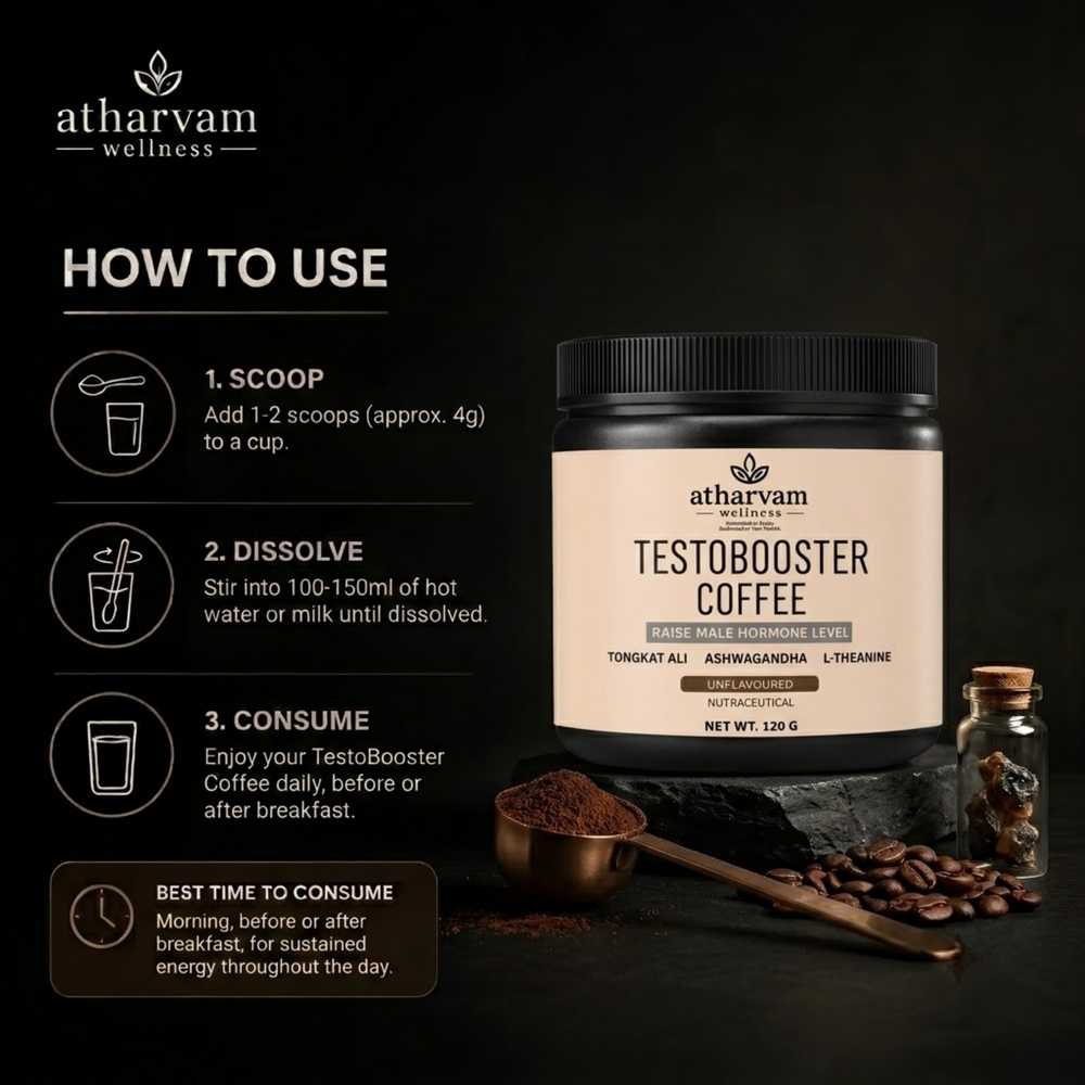 Testobooster Coffee with Tongkat Ali & Ashwagandha – Testosterone Support for Men | 120g