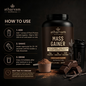 Mass Gainer with Creatine – Chocolate | 1134 Calories, 45g Protein per Serving, 2.75kg