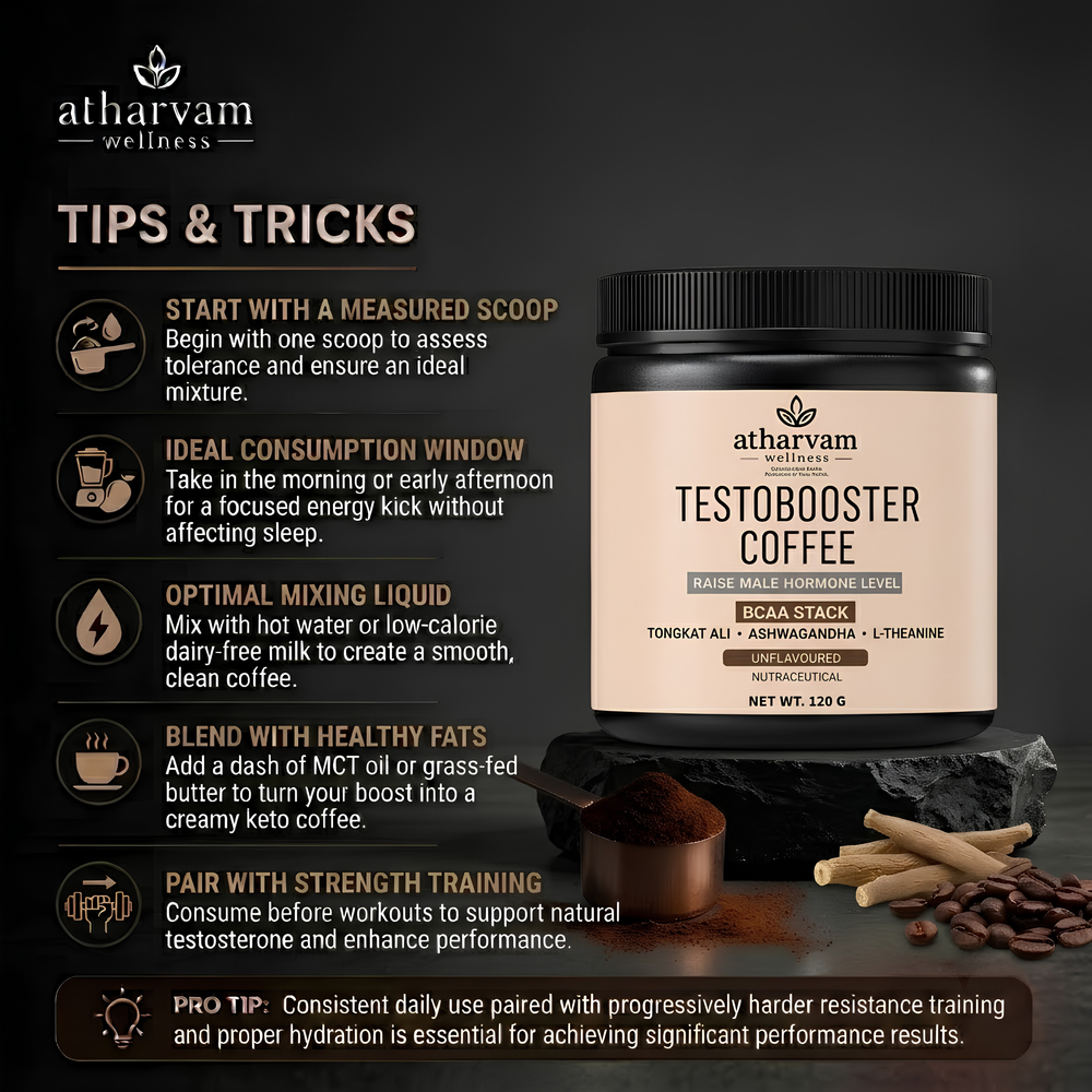 Testobooster Coffee with Tongkat Ali & Ashwagandha – Testosterone Support for Men | 120g