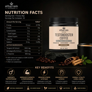 Testobooster Coffee with Tongkat Ali & Ashwagandha – Testosterone Support for Men | 120g