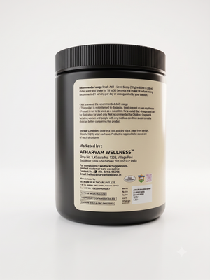 BCAA Powder 2:1:1 with Electrolytes – Mixed Fruits Flavour Intra Workout Drink for Muscle Recovery, 300g | Atharvam Wellness