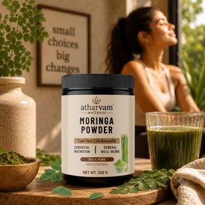 Moringa Powder 100% Pure – Moringa Oleifera Leaf Powder for Immunity & Energy | 250g