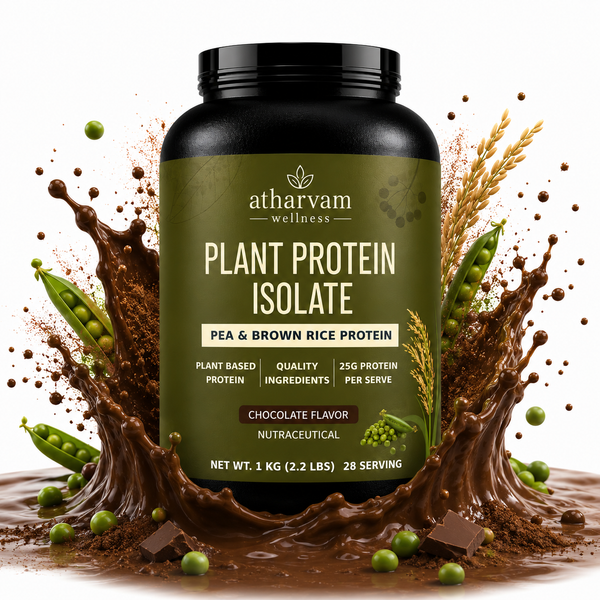 Plant Protein Isolate – Pea & Brown Rice Protein | 25g Protein, 1kg (28 Servings)